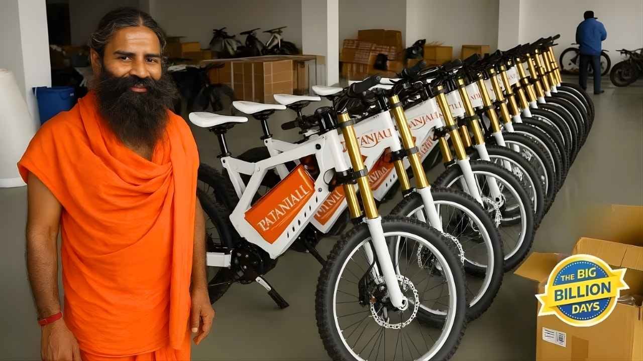 Patanjali Electric Cycle 2026 Launched Long 300KM Range, High Speed & Easy ₹3,499 EMI